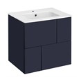 Roca Pilar A857668521 Тумба подвесная с раковиной 60 см, синяя A857668521