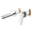 Grohe BauEdge 2020  20474001 Смеситель для раковины, на 2 отверстия, настенный монтаж, хром 20474001
