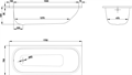 BETTE BetteForm 2945-000AD Ванна  (170*70)  (белый, перелив стандарт.) 2945-000AD \