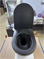 AQUATEK AQ1901-MG ЕВРОПА Унитаз подвесной безободковый 525*360*320мм, тонкое сиденье с микролифтом, матовый черный 13964