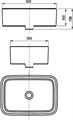 Roca MILA 32700B000 раковина накладная прямоугольная 50х35 см 32700B000