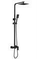 Haiba HB24803-7 Душевая система с верхним душем, смесителем и ручной лейкой, черный HB24803-7