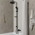 Milardo Ideal Spa ILSBL3FM76 Душевой гарнитур с верхним душем, без смесителя, черный матовый ILSBL3FM76