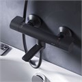 Am.Pm X-Joy BD F85A50022 Смеситель для ванны и душа терсмостат, поворотный излив, черный F85A50022