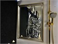 BD Зеркало в багетной раме  600х750 мм цвет рамы - хром/золото 14342
