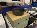 Умывальник накладной IDDIS Ray RAYGM03i27 серый матовый. RAYGM03i27