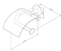 Am.Pm A80341500 Like Держатель для туалетной бумаги с крышкой , хром A80341500