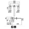 Nobili BD CP298/T3CP Carlos Primero T3 Смеситель для раковины настенный (хром) CP298/T3CP