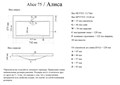 Madera Alice 75 Раковина искусственный мрамор 74х47 см Alice 75