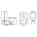 AZARIO Fresco AZ-8302 унитаз-компакт  безободковый, с сиденьем  микролифт (soft close) дюропласт AZ-8302