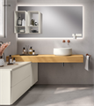 Scavolini lagu пенал 25 см для ванной, открытый, подвесной, дуб 14421