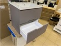 Style Line 19591 МАТИС Тумба подвесная 60 (2 ящ) ТАУП ТЕМНЫЙ с раковиной Classica 60 19591