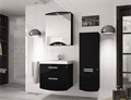 Style Line 29210 Жасмин-2 Шкаф зеркальный 600/С ЧЕРНЫЙ 29210