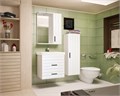 Style Line Агава 29200 Шкаф зеркальный 60 см с подсветкой, выключателем и розеткой, белый 29200