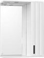 Style Line Агава 29200 Шкаф зеркальный 60 см с подсветкой, выключателем и розеткой, белый 29200