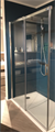 Scavolini JOY BD 75162 Перегородка раздвижная в нишу, профиль хром, стекло прозрачное, 6 мм,  Размер: 150х195 см BD 75162