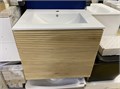 IDDIS Bild BIL60V0i95 Тумба подвесная, 60 см, дуб светлый + Style Line BD ADB-104B Раковина Lavelly Square 600, белая BIL60V0i95