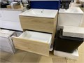 IDDIS Bild BIL60V0i95 Тумба подвесная, 60 см, дуб светлый + Style Line BD ADB-104B Раковина Lavelly Square 600, белая BIL60V0i95