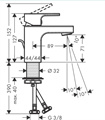Hansgrohe Vernis Shape 71560670 Смеситель для раковины 70, черный 14515