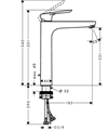 Hansgrohe Logis E 71162000  Смеситель для раковины 230, хром 71162000