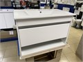 IDDIS Zodiac X BD ZDX80WNi95 Тумба подвесная 80 с нишей белый + IDDIS 0138000i28 Умывальник мебельный 80 см, 013 ZDX80WNi95