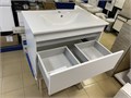 IDDIS Zodiac X BD ZDX80WNi95 Тумба подвесная 80 с нишей белый + IDDIS 0138000i28 Умывальник мебельный 80 см, 013 ZDX80WNi95