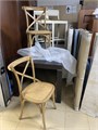 Деревянный обеденный стул Dialma Brown DB000074 из дуба, с плетёным сиденьем, в стиле прованс/кантри DB000074
