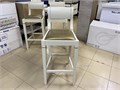 Барный стул Scavolini Grand Relais из бука, отделка бежевый RAL 1013 + золото 14524