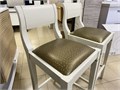 Барный стул Scavolini Grand Relais из бука, отделка бежевый RAL 1013 + золото 14524