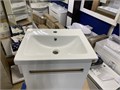 Bandhours Elba 500 BD Elb 500.92 L Тумба напольная с раковиной, белый/вставка дуб, левая BD Elb 500.92 L