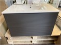 IDDIS Bild BIL80G0i95K Тумба подвесная 80 см Темно-серый  + IDDIS 0138000i28 Умывальник мебельный 80 см, 013 BIL80G0i95K