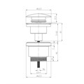 Lemark "Аксессуары" LM8500MW Клапан донный универсальный Click/Clack 1 ¼, белый матовый LM8500MW