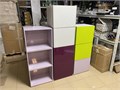 Модули Scavolini Tetrix для кухни/гостинной 10 шт со стеклянным глянцевым фасадом и стеклянным оформлением боковых частей 14570