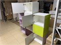 Модули Scavolini Tetrix для кухни/гостинной 10 шт со стеклянным глянцевым фасадом и стеклянным оформлением боковых частей 14570