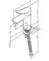 Am.Pm X-Joy BD F85A02144 Смеситель для раковины, розовое золото F85A02144