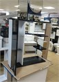Style Line Жасмин 29108 Шкаф зеркальный 75 см с подсветкой и розеткой, чёрный глянец 29108