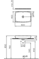 Vitra Metropole 5668B003-0012 раковина накладная (бел) Размер: 60х40х16,5 см 5668B003-0012