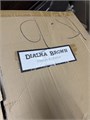Столешница обеденного стола Dialma Brown DB003265 из массива с декоративными каменными вставками (бельгийский сине-серый известняк) DB003265