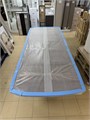 Столешница обеденного стола Dialma Brown DB003265 из массива с декоративными каменными вставками (бельгийский сине-серый известняк) DB003265