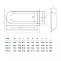 KOLLER POOL ORION ORION170X70 Ванна акриловая 170X70 см ORION170X70