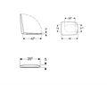 GEBERIT Selnova Square 500.336.01.1 Сиденье с микролифтом 500.336.01.1