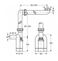 Laufen Alessi BD 8.9424.0.000.000.1 Сифон для раковины, белый 8.9424.0.000.000.1