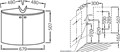 Jacob Delafon Тумбочка угловая ODEON UP EB864-G1C 66.5*48*50.7 (бел.) + Jacob Delafon Odeon Up E4710-00 Умывальник угловой  /50х50/ (бел) EB864-G1C