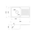 IDDIS Sound SND78SDi77 Мойка нерж., сталь, шелк 780*440*180 мм. SND78SDi77 \