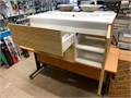 IDDIS Bild 100 BD BIL10V0i95 Тумба подвесная, 100 см, светлое дерево + JACOB DELAFON OLA BD EXUA112-00 Раковина (накладная, (100*46), белый) BIL10V0i95