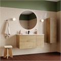IDDIS Bild 100 BD BIL10V0i95 Тумба подвесная, 100 см, светлое дерево + JACOB DELAFON OLA BD EXUA112-00 Раковина (накладная, (100*46), белый) BIL10V0i95