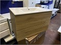 IDDIS Bild BIL80V0i95 Тумба с раковиной подвесная 80 см, дуб светлый BIL80V0i95
