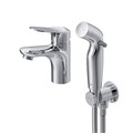 Am.Pm Sunny BD F85C03000 Смеситель для умывальника с гигиеническим душем, хром. F85C03000