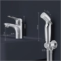 Am.Pm Sunny BD F85C03000 Смеситель для умывальника с гигиеническим душем, хром. F85C03000