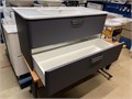 IDDIS Brick 100 BD BRI10G0i95 Тумба подвесная, серый + IDDIS 0101000i28 Edifice/Brick Умывальник мебельный, 100 см BRI10G0i95